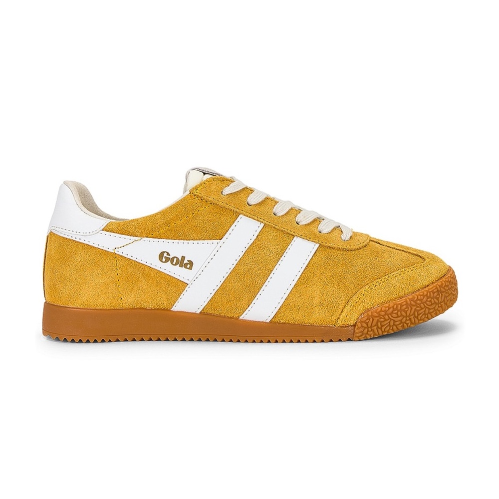 Like New Gola Elan Sneaker in Gold & White